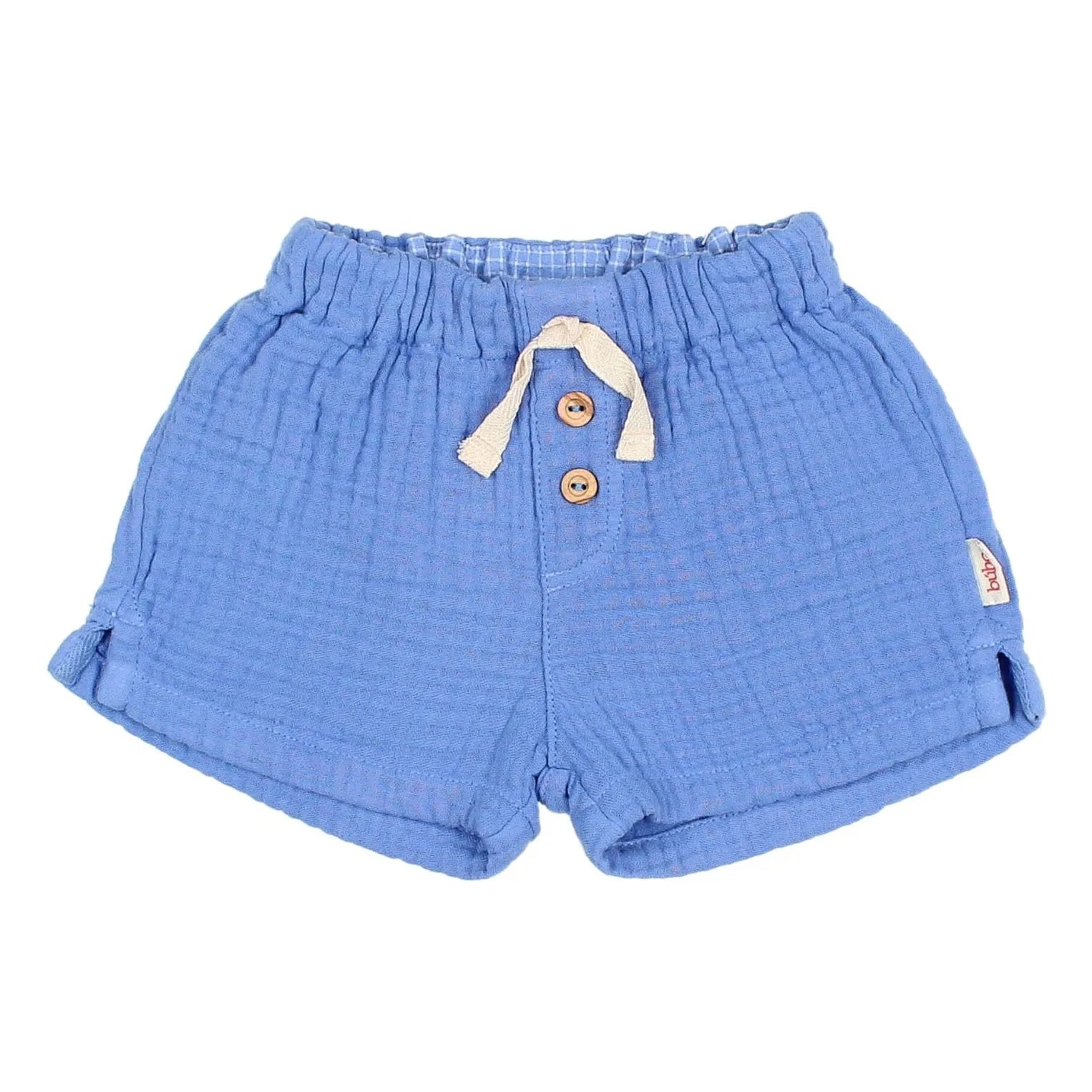 Búho – Baumwoll-Musselin-Shorts | Hellblau
