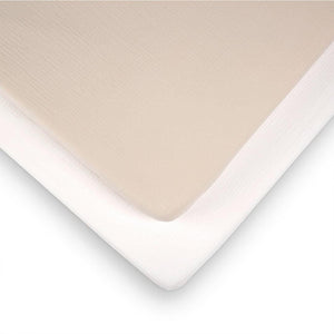 CuddleCo Cot Bed Sheets 2pk - Cashmere Waffle-Sheets-Cashmere Waffle-Cot Bed | Natural Baby Shower