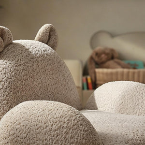 CuddleCo Bear Kids Chair - Boucle Mushroom-Tables + Seating-Boucle Mushroom- | Natural Baby Shower
