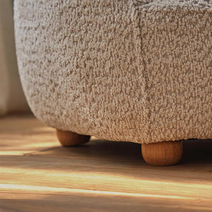 CuddleCo Bear Kids Chair - Boucle Mushroom-Tables + Seating-Boucle Mushroom- | Natural Baby Shower