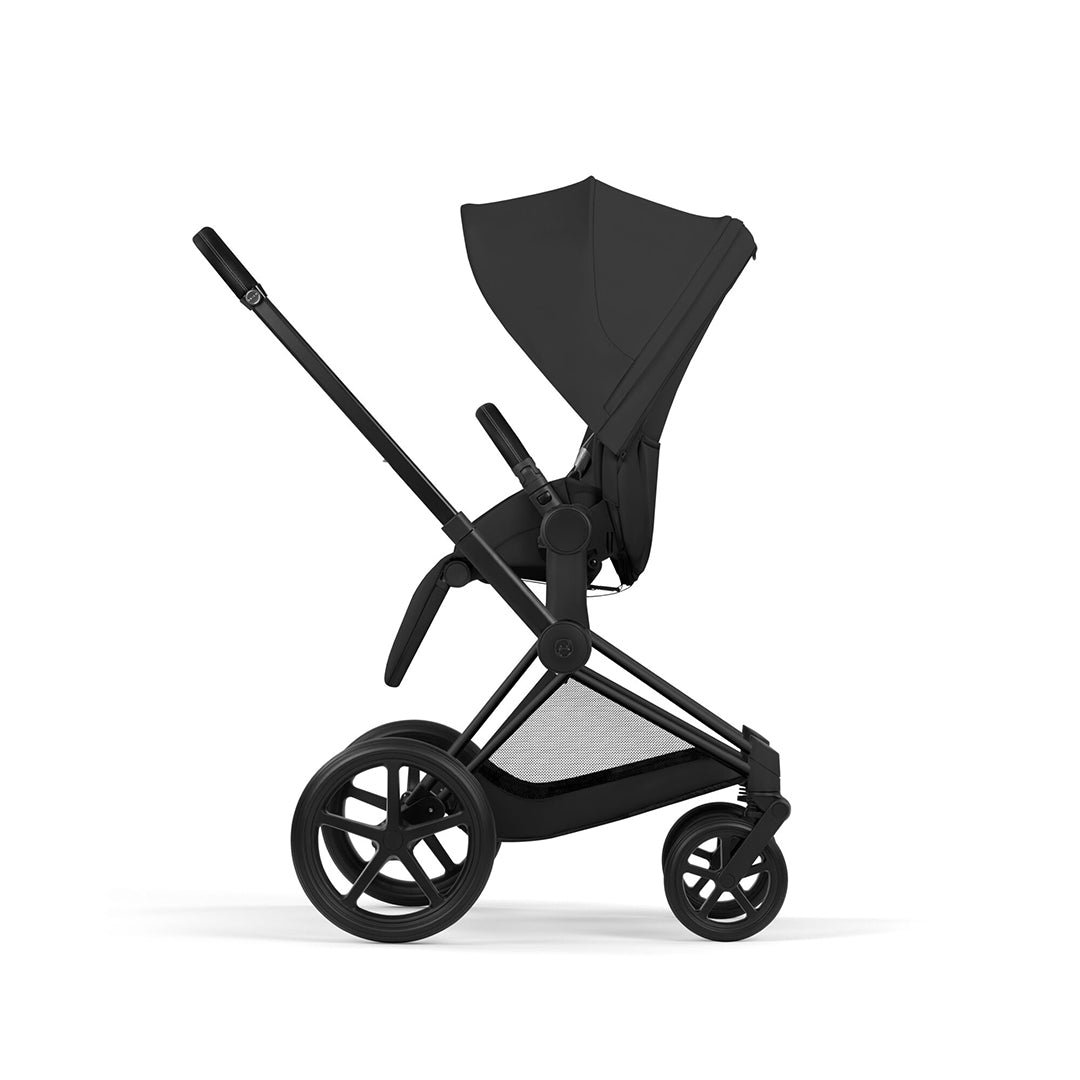 CYBEX Priam Comfort Pushchair & Foldable Carrycot - Sepia Black/Black-Strollers-Sepia Black/Black- | Natural Baby Shower