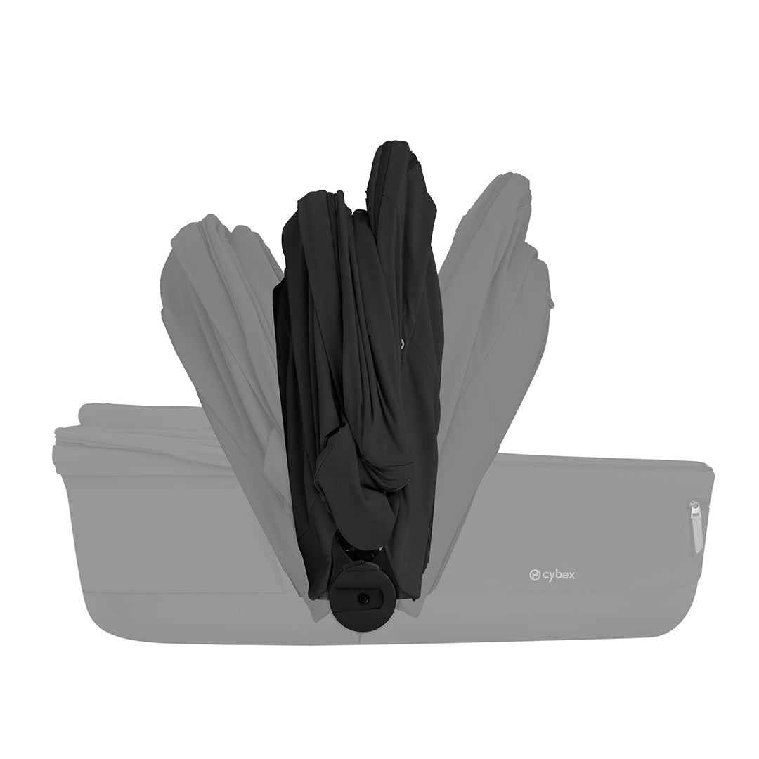 CYBEX Priam Comfort Pushchair & Foldable Carrycot - Sepia Black/Black-Strollers-Sepia Black/Black- | Natural Baby Shower