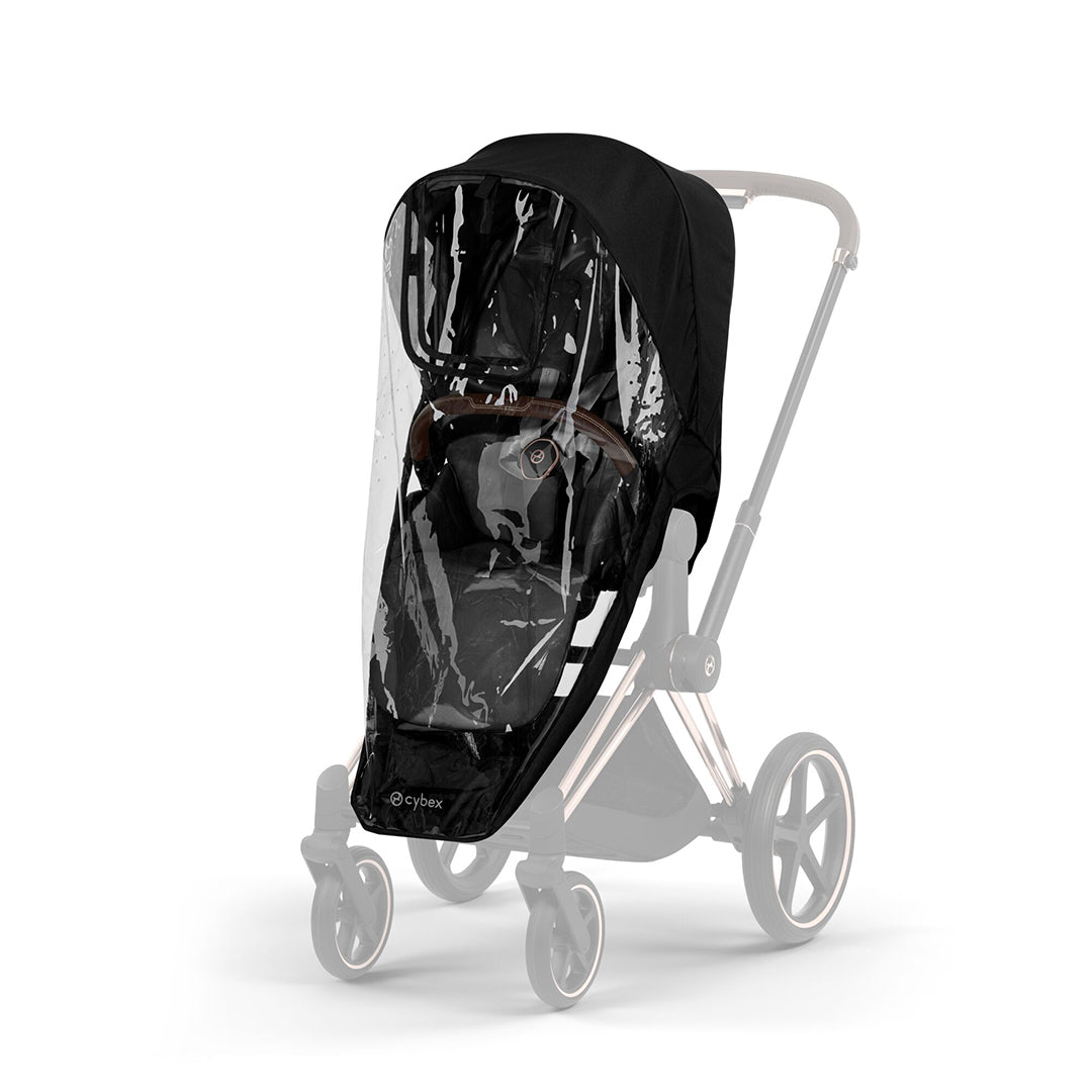 CYBEX Priam Comfort Pushchair & Foldable Carrycot - Sepia Black/Black-Strollers-Sepia Black/Black- | Natural Baby Shower
