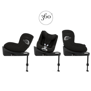 CYBEX Sirona Ti i-Size Plus Car Seat - Sepia Black-Car Seats-Sepia Black- | Natural Baby Shower