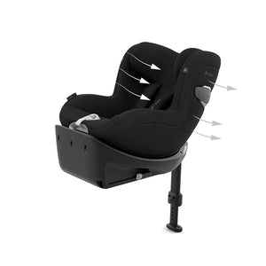 CYBEX Sirona Ti i-Size Plus Car Seat - Sepia Black-Car Seats-Sepia Black- | Natural Baby Shower