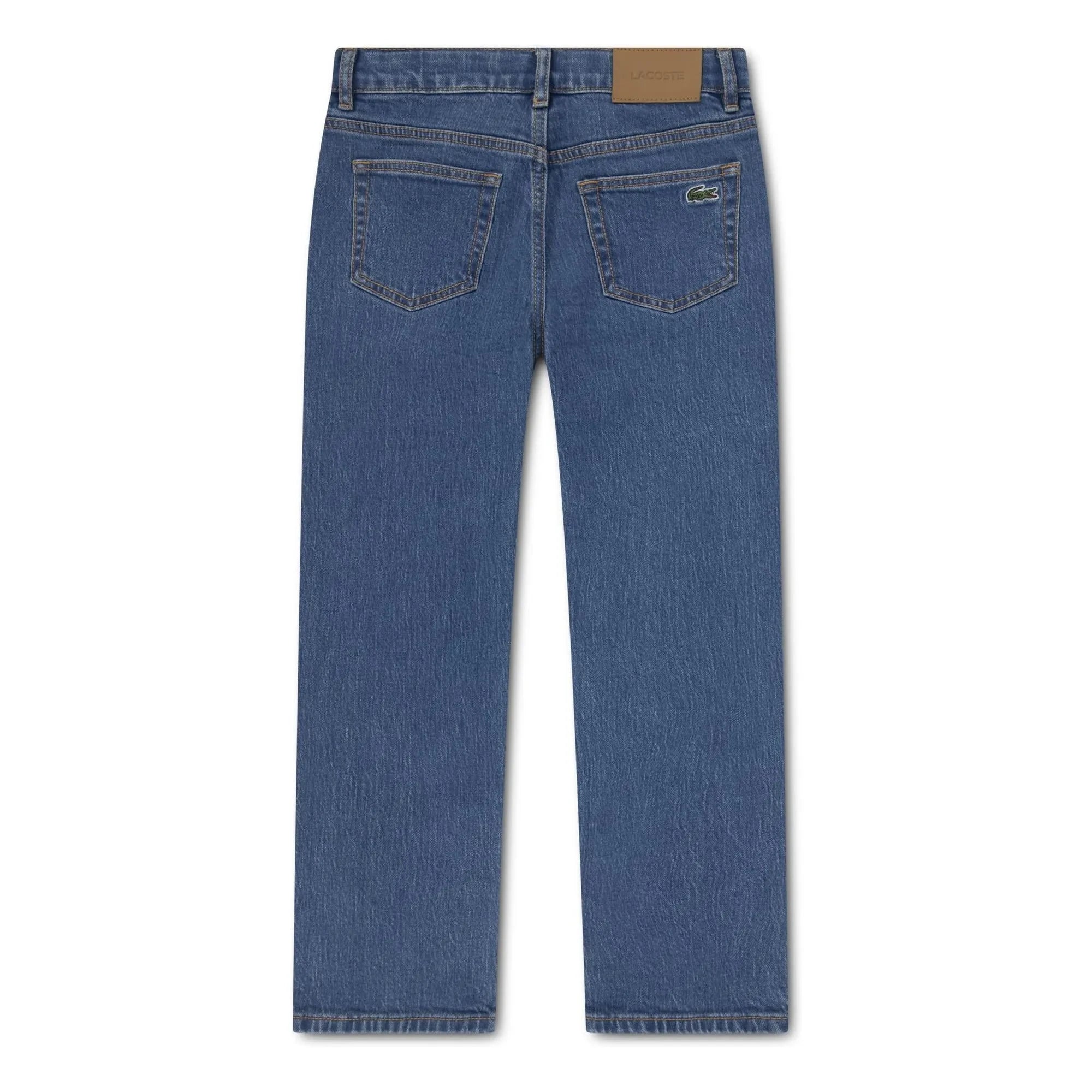 Lacoste - Gerades Bein Logo-Stickerei Jeans | Hellblau