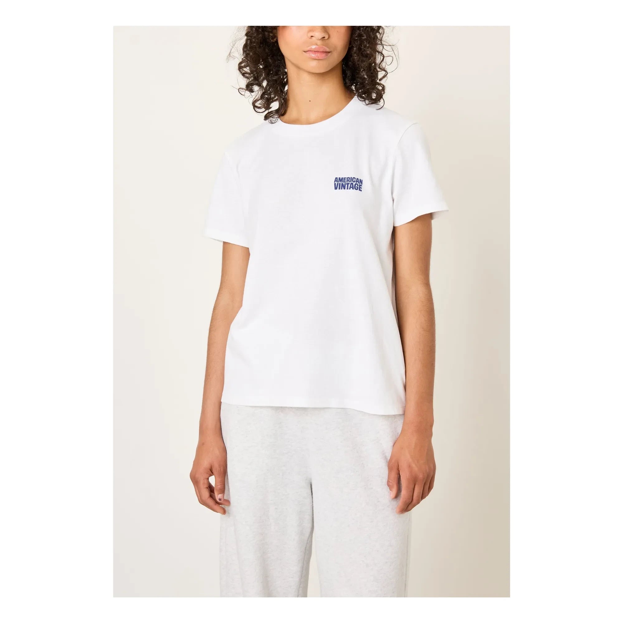 American Vintage - Ykobow Baumwoll-T-Shirt | Weiß