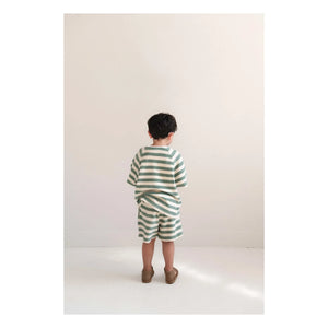 Jenest - To Rayé Bio-Baumwoll-T-Shirt | Khaki