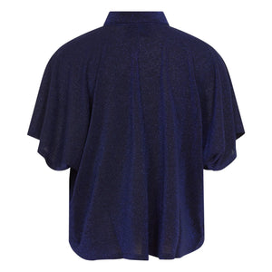 Momoni - Brooklyn Metallic Hemd | Marineblau