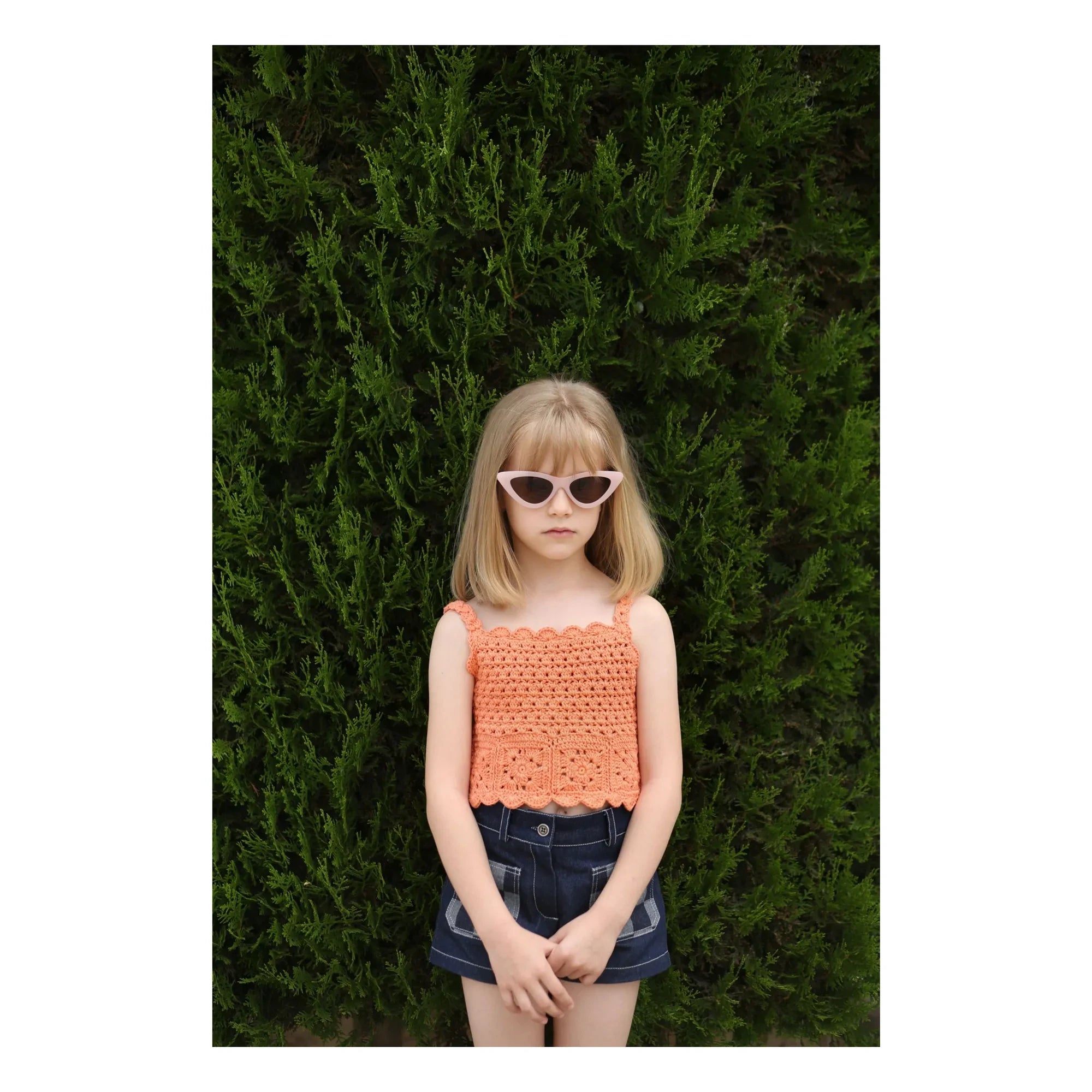 Kalinka - Top Elvira Gehäkelt | Orange