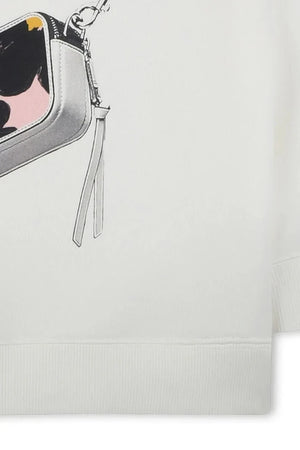Çocuklar için pamuklu kapüşonlu MARC JACOBS sweatshirt
