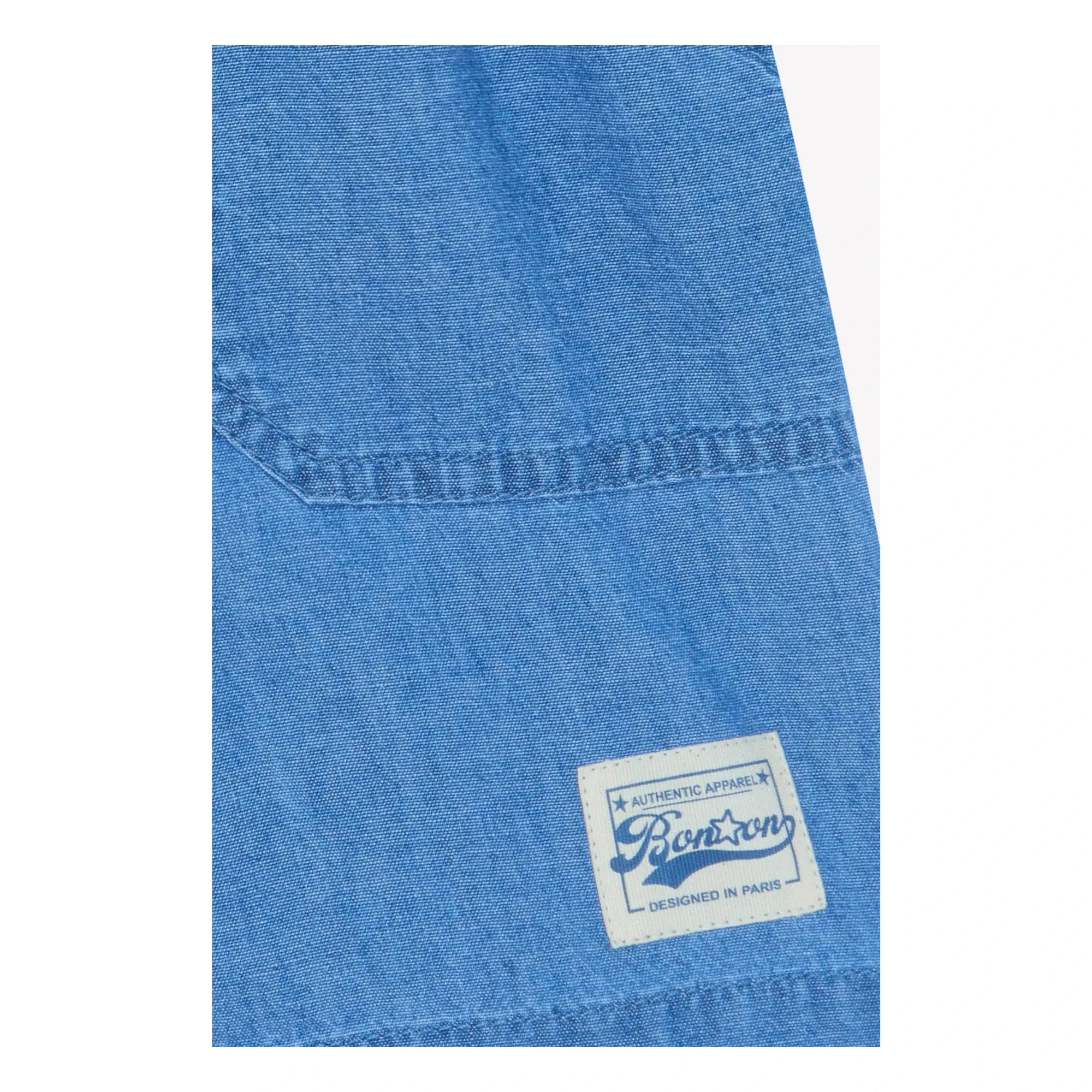 Bonton – Shorts aus Chambray Neapel | Denimblau