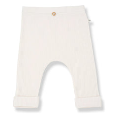 1+ in the family - Marcel Gerippte Leggings | Ecru