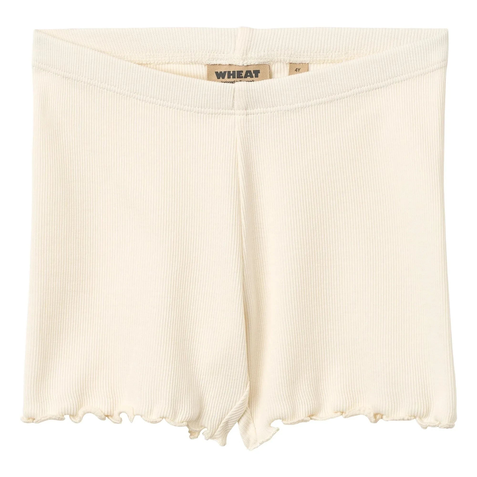 Wheat - Sine Gerippte Bio-Baumwollshorts | Creme