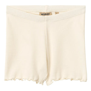 Wheat - Sine Gerippte Bio-Baumwollshorts | Creme