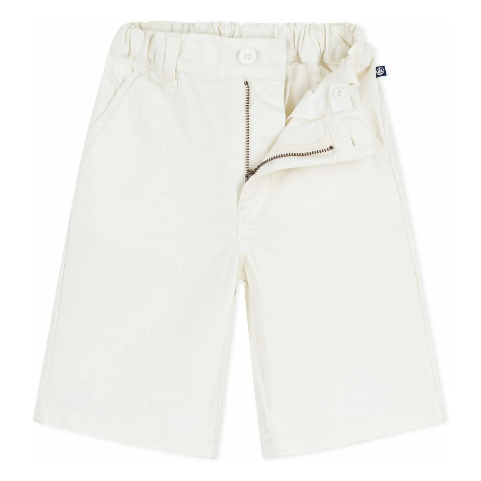 Petit Bateau – Uni Twill Bermuda-Shorts | Ecru