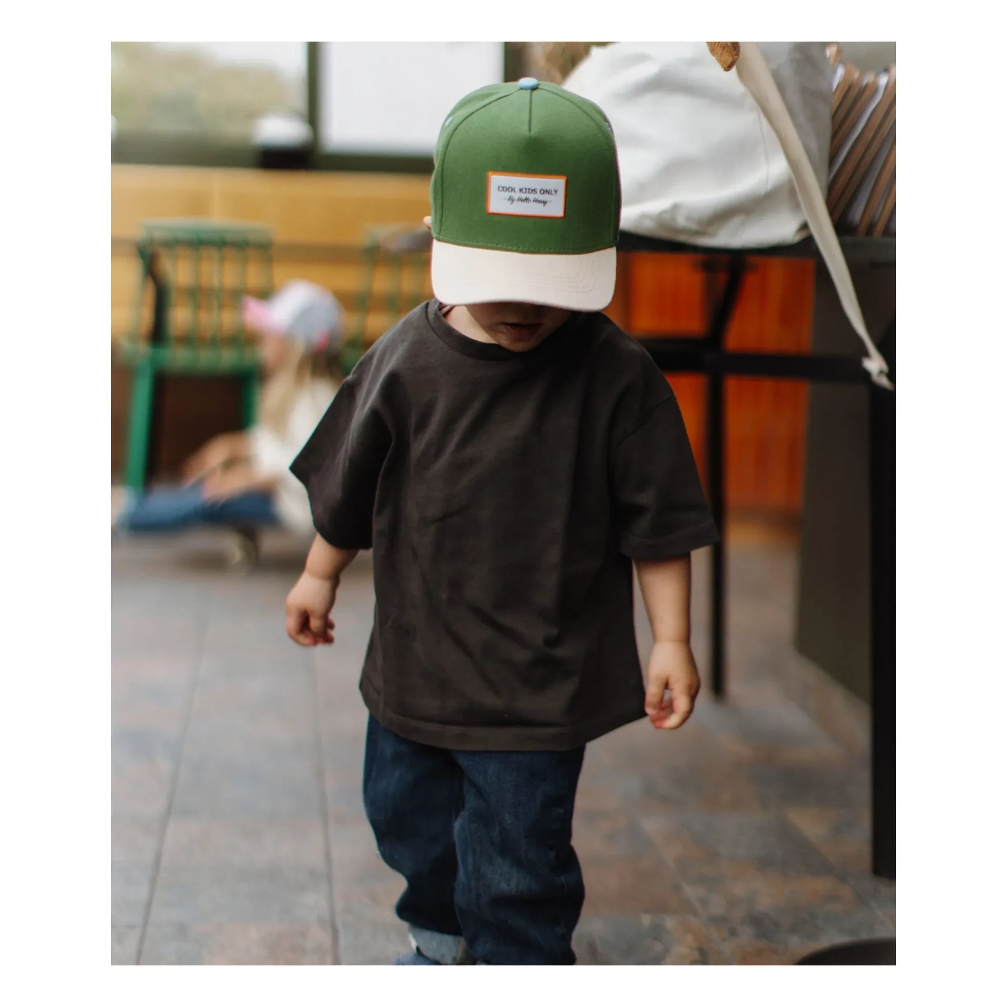 Hello Hossy - Organische Baumwolle Mini Curved Visor Cap | Grün