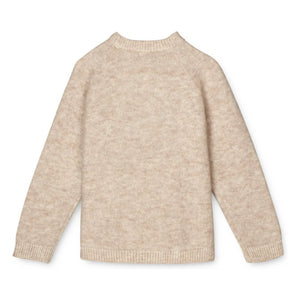 Fliink - Strickjacke aus Wolle und Alpaka | Beige