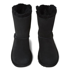 UGG - Bailey Bow Gefütterte Wildlederstiefel | Schwarz