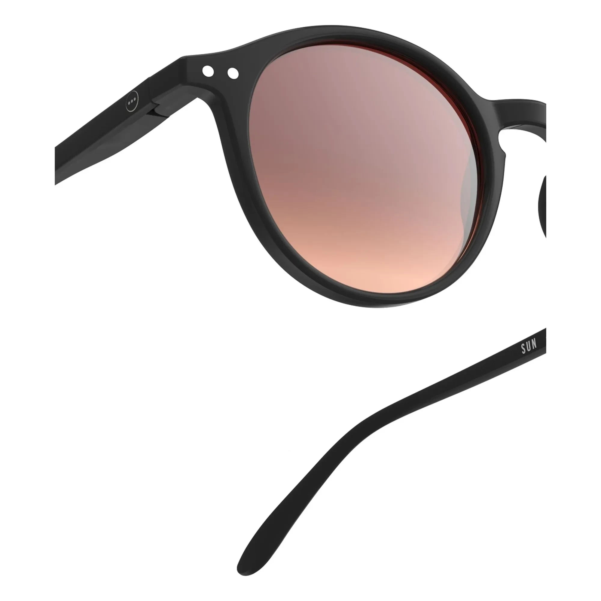 IZIPIZI - Polarisierte Sonnenbrille #D | Glänzend schwarz