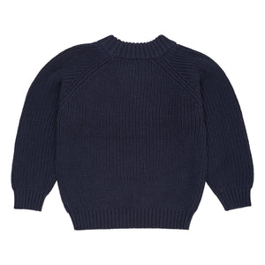 Copenhagen Colors - Organik pamuklu kazak | Lacivert