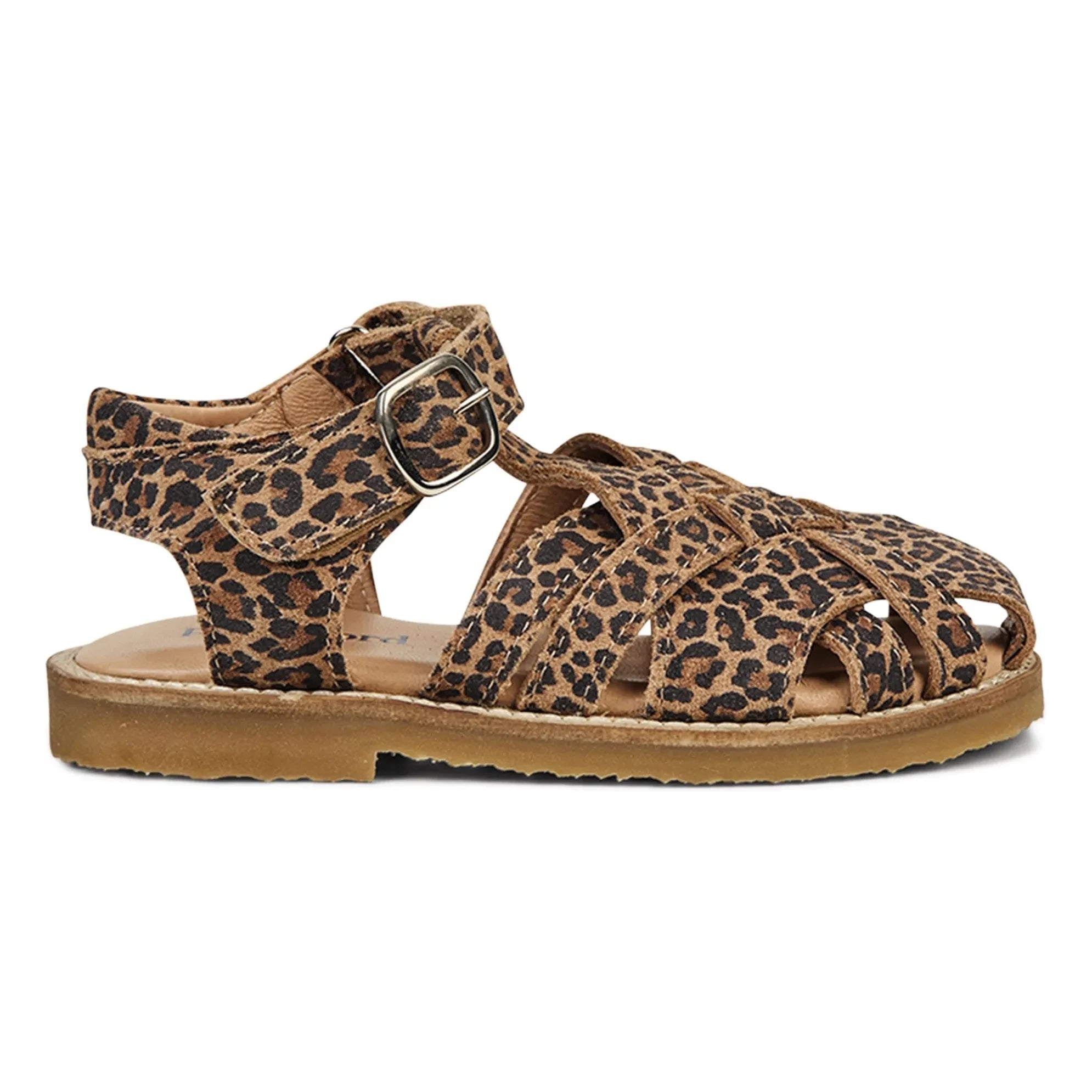 Petit Nord - Diamant Leopard Streifen Sandalen | Braun