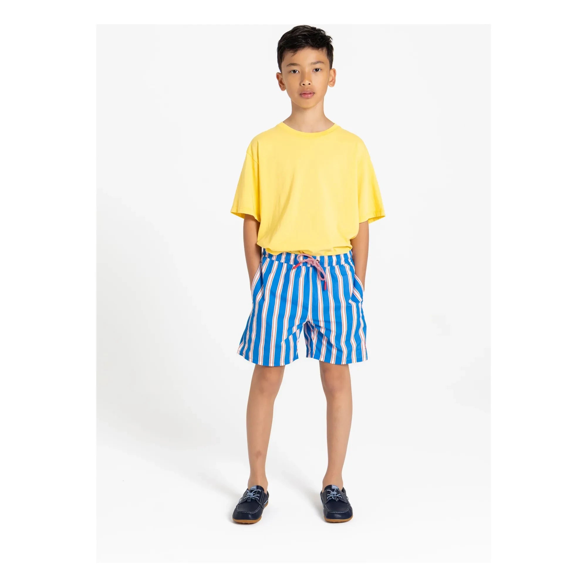 Smallable Kid - Archie Gestreifte Badehose | Elektroblau