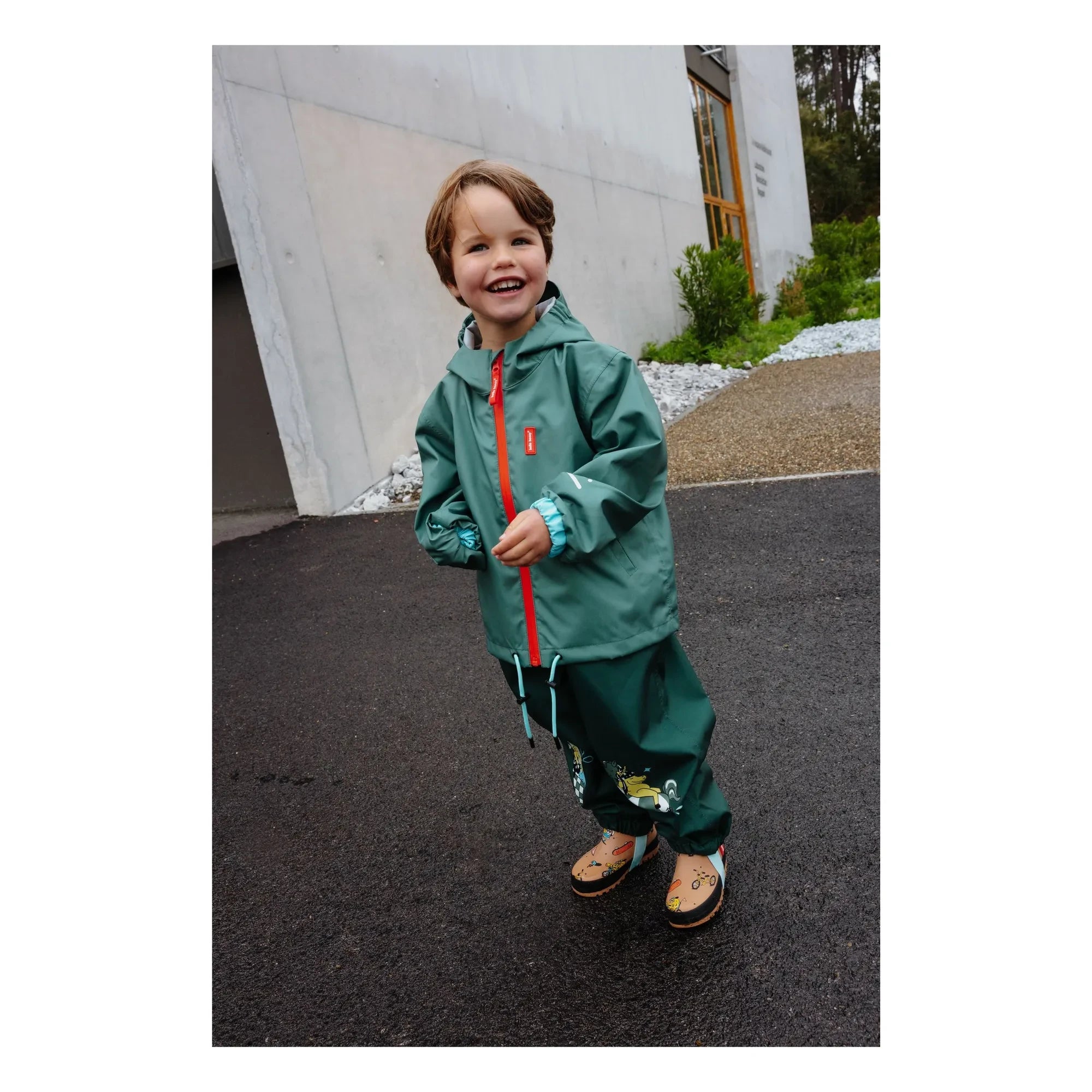 Hello Hossy - Wasserdichte Jacke | Grün
