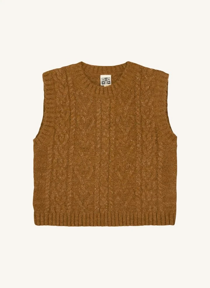 Bonton - Lucia Ärmelloser Pullover | Braun
