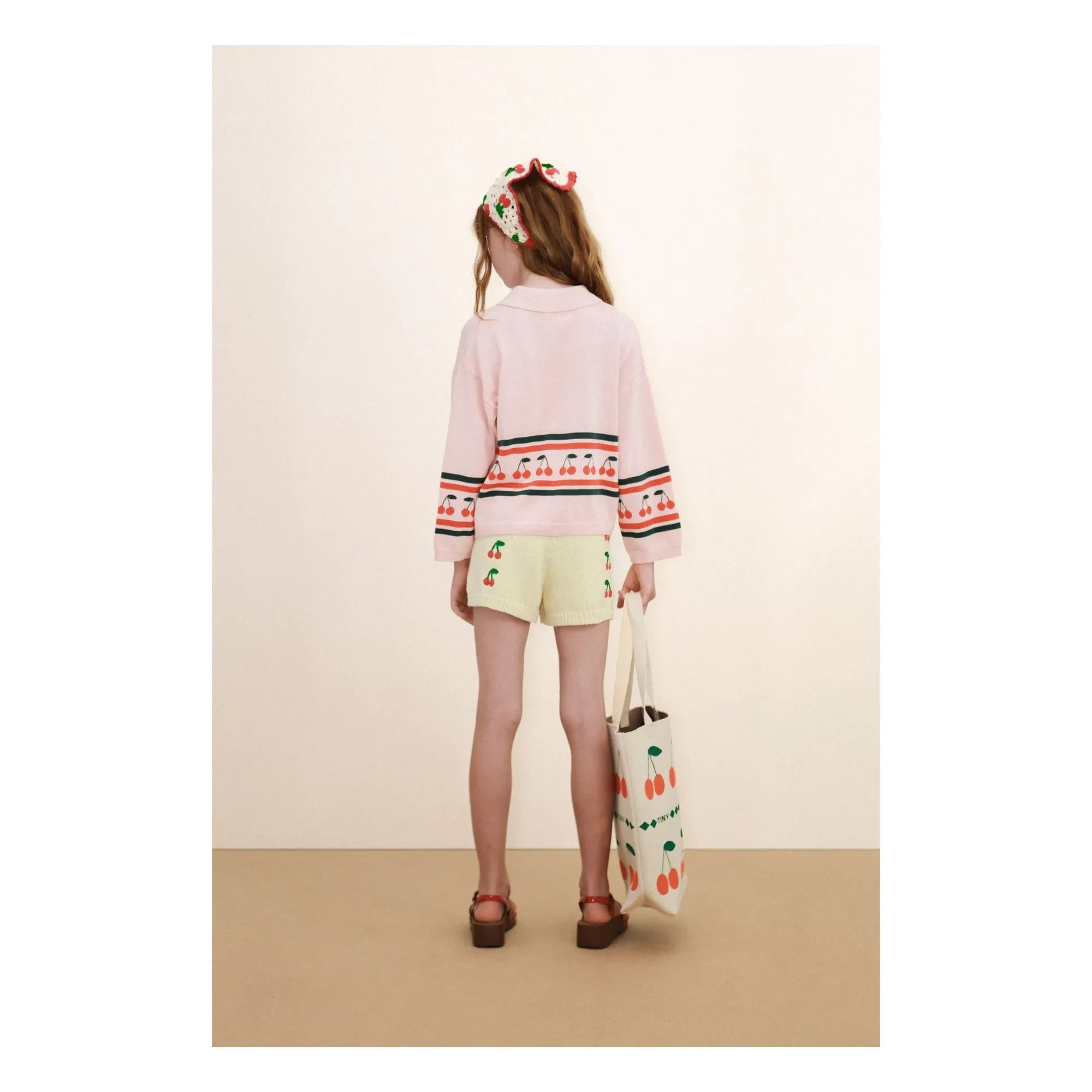 Tinycottons - Polo Kirsche gestrickt | Rosa