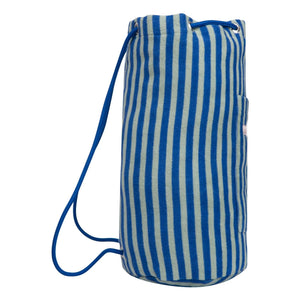 Jera Mini – Gestreifter Rucksack mit Handtuchtasche | Grün Wasser