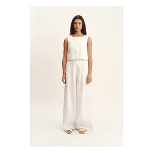 Posse - Parker Leinenhose | Elfenbein