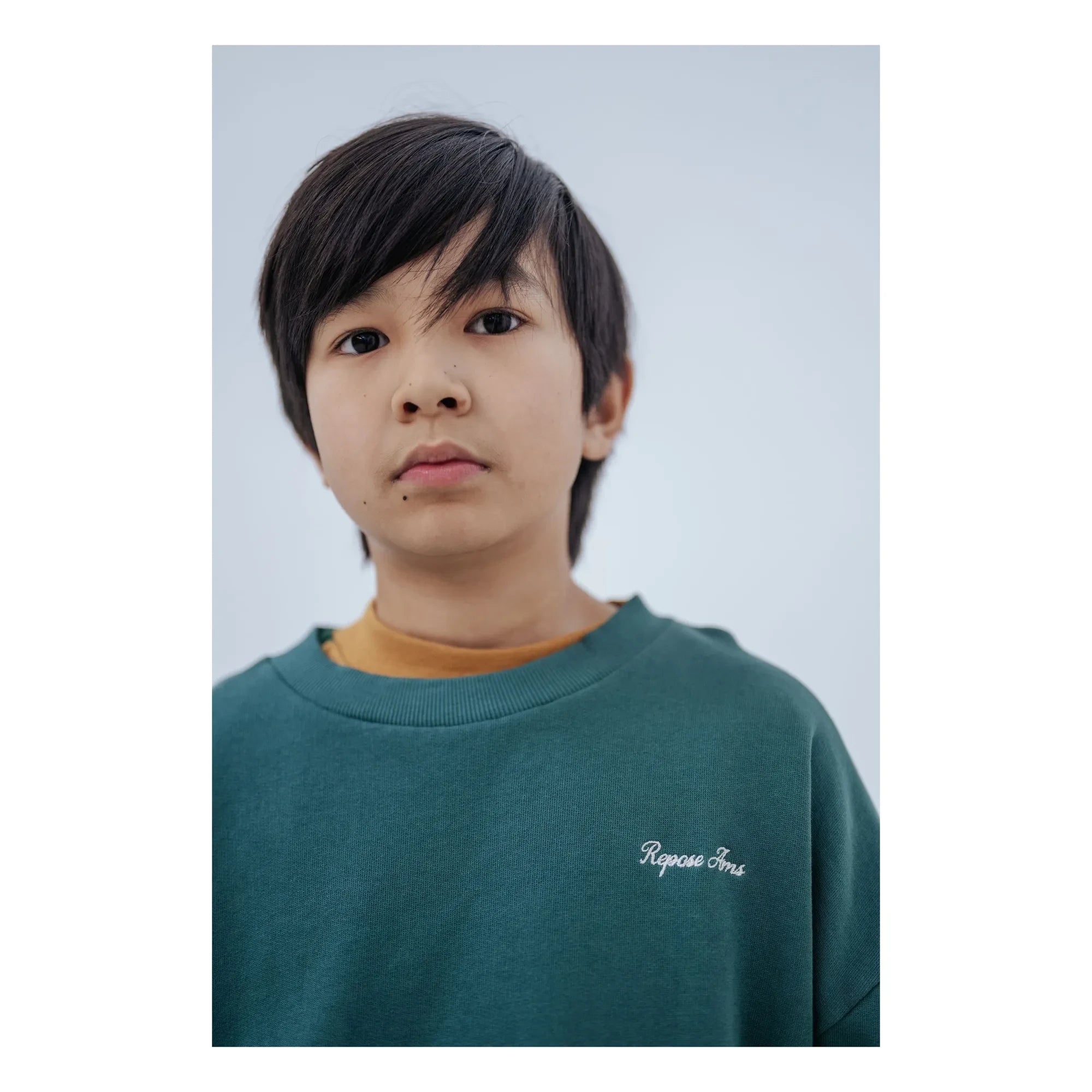 Repose AMS - Cozydrop Logo-Sweatshirt Bio-Baumwolle | Grün