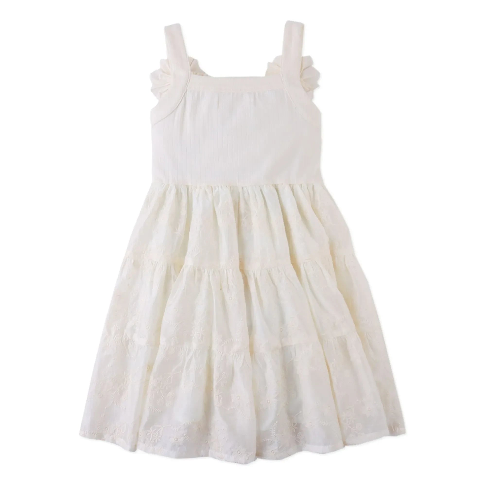 Gingersnaps - Addison Tencel-Kleid mit Volants | Ecru