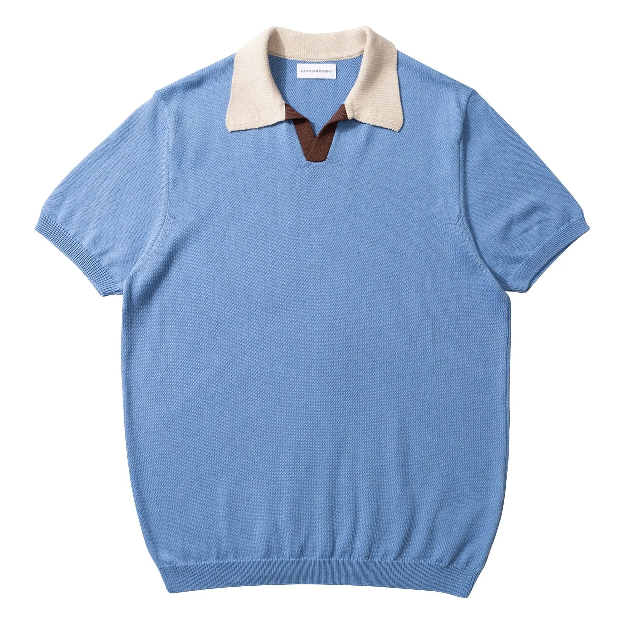 Edmmond Studios - Polo Dinners aus Strick | Hellblau