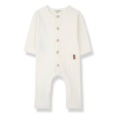 1+ in the family - Caproig Rippstrick-Pyjama | Weiß