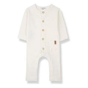 1+ in the family - Caproig Rippstrick-Pyjama | Weiß