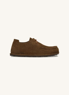 BIRKENSTOCK - Utti schnürbarer Veloursleder-Loafer | Dunkelbraun