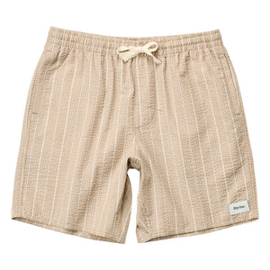 Rhythm – Gestreifte Jam Shorts | Dunkelbeige
