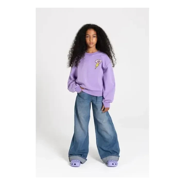 Finger in the nose - Alma Bio-Baumwoll-Sweatshirt | Lila