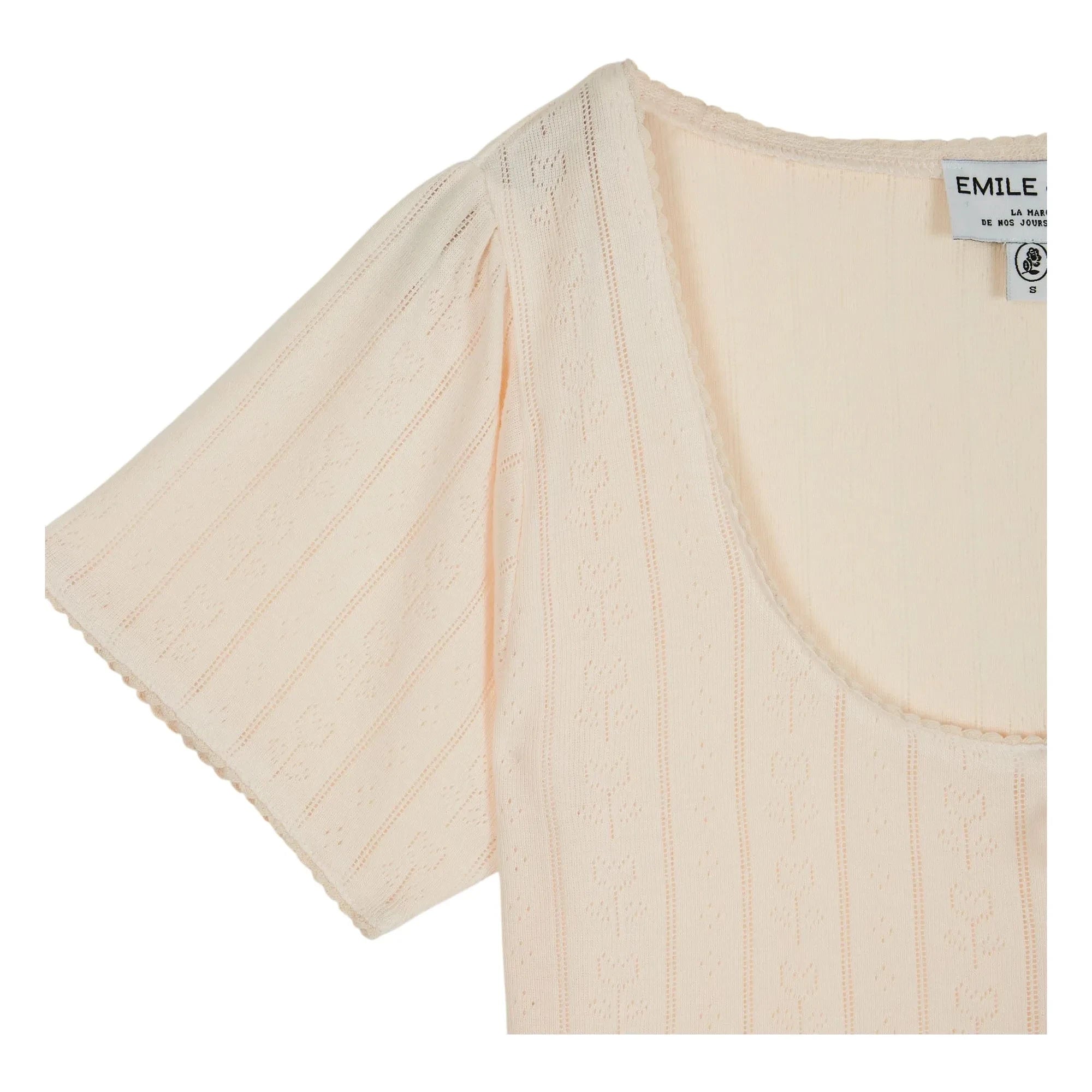 Emile et Ida - Modal Baumwolle T-Shirt | Creme