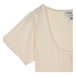 Emile et Ida - Modal Baumwolle T-Shirt | Creme