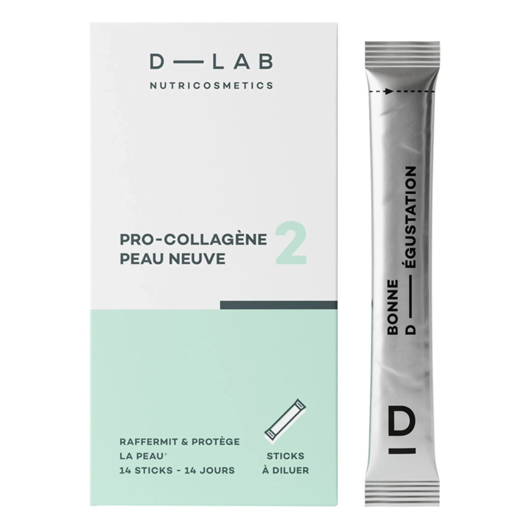 D-LAB NUTRICOSMETICS - Pro-Kollagen-Pulver für neue Haut - 14 Sticks