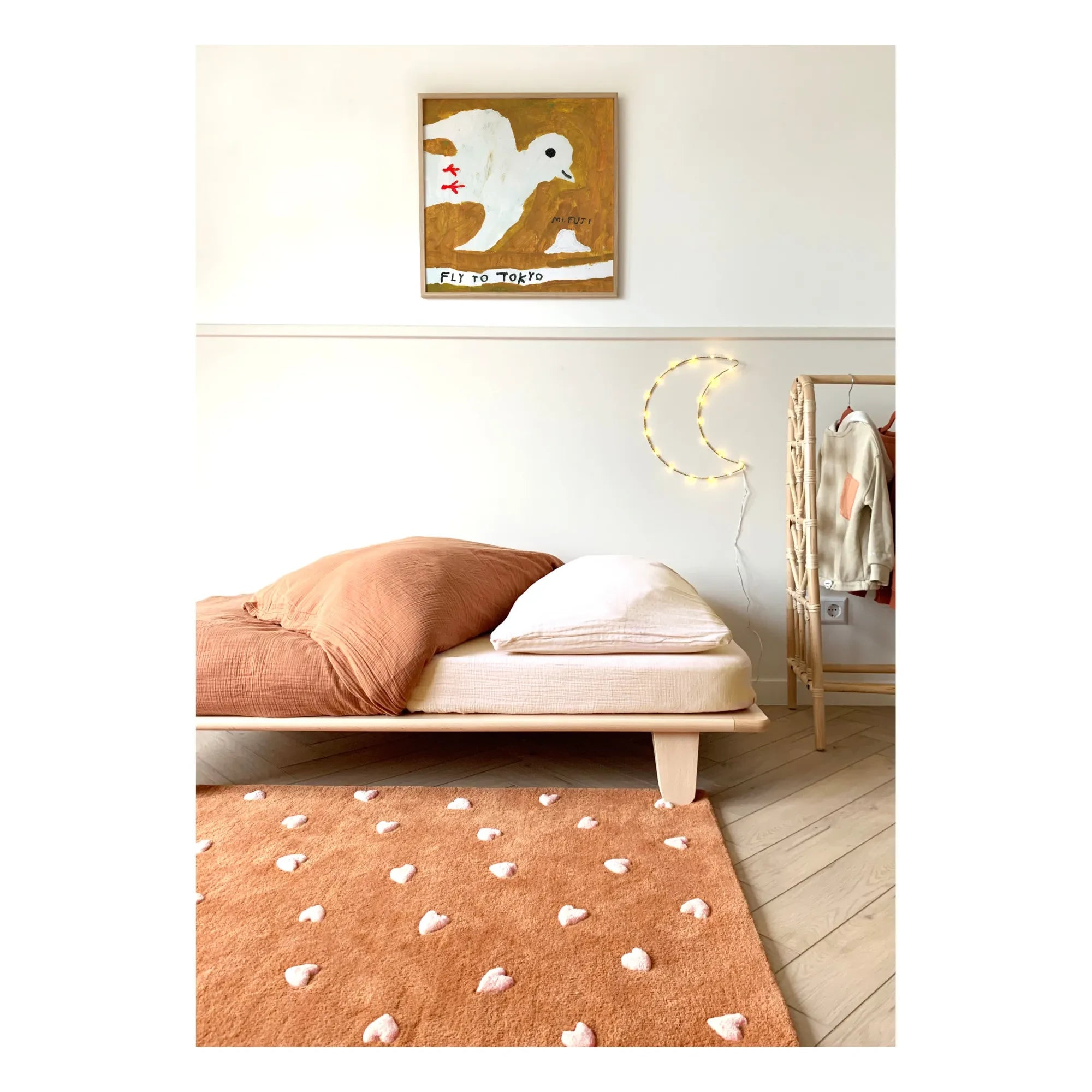 Maison Deux - Wollteppich Herz | Braun