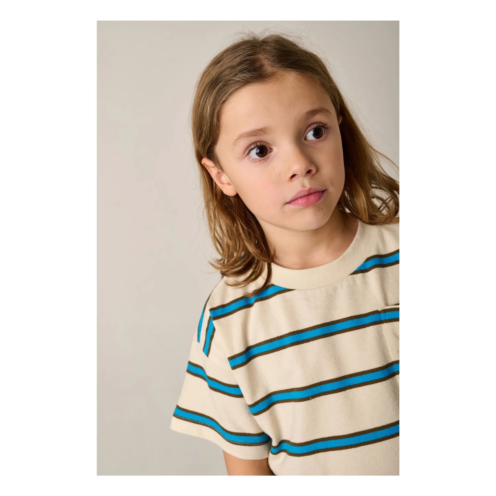 Tumble N'Dry – Oceano Oversize Ringel T-Shirt aus Bio-Baumwolle | Blau