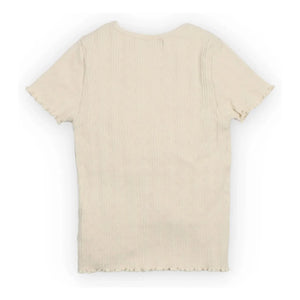 the new society - Romero Bio-Baumwoll-Ripp-T-Shirt | Ecru