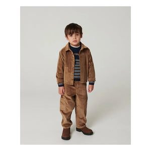 Copenhagen Colors - Locker geschnittene, bestickte Cordhose aus Bio-Baumwolle | Beige