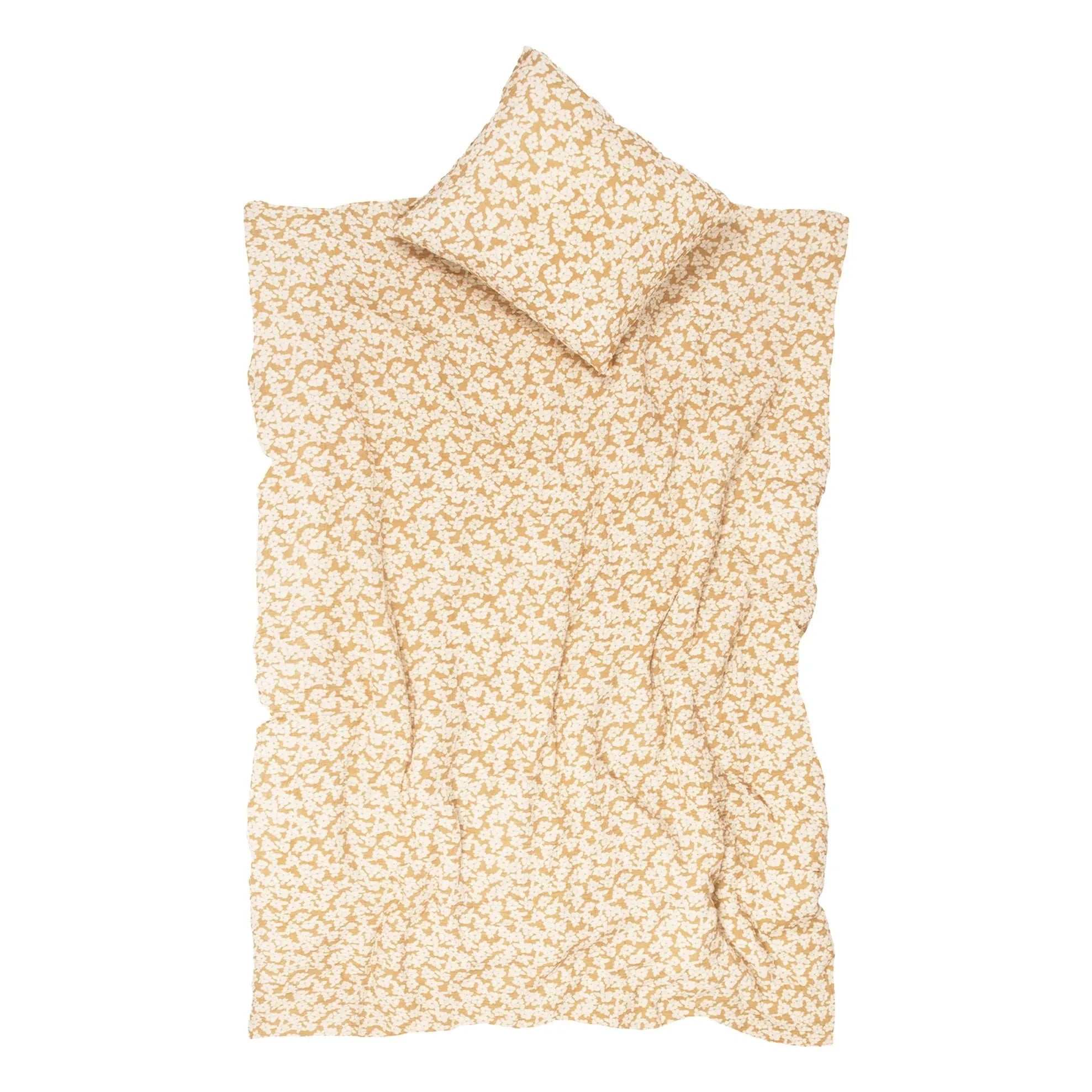 Nobodinoz - Wabi-Sabi Sakura Bettwäsche-Set | Senf