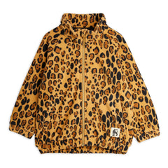 Mini Rodini - Jacke aus recyceltem Polyester mit Leopardenmuster | Beige