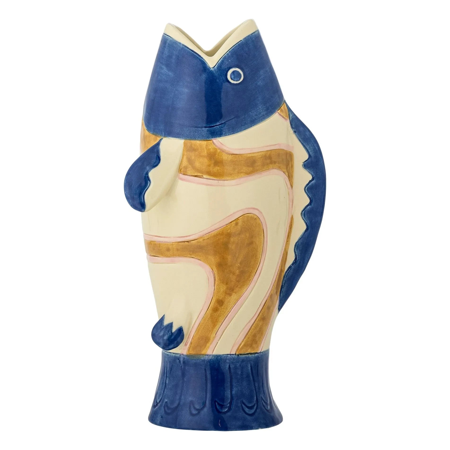 Bloomingville - Irving Keramikvase | Blau